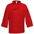 C10P Traditional Red Long Sleeve Classic Chef Coat (X-Large)